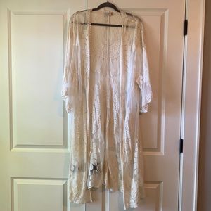 Lace flower kimono